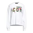 【送料無料】 ディースクエアード レディース パーカー・スウェットシャツ アウター Sweatshirts White