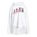 【送料無料】 ディースクエアード レディース パーカー・スウェットシャツ アウター Sweatshirts White