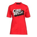 【送料無料】 ディースクエアード レディース Tシャツ トップス T-shirts Red(4)