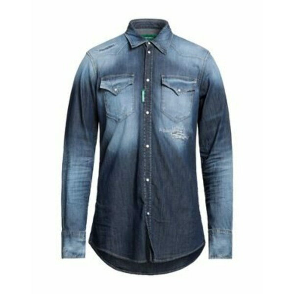 【送料無料】 ディースクエアード メンズ シャツ トップス Denim shirts Blue