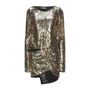 VERSACE JEANS COUTURE ベルサーチ ワンピース トップス レディース Short dresses Gold