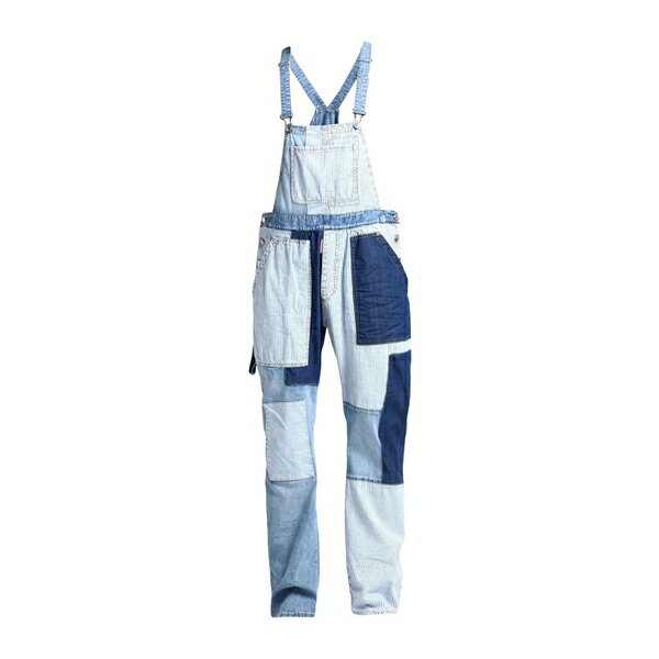 【送料無料】 ディースクエアード メンズ デニムパンツ ボトムス Overalls Blue(4)
