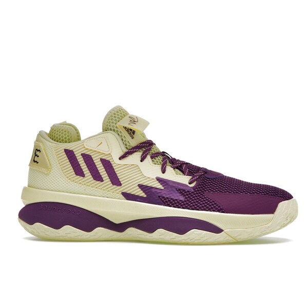 adidas アディダス メンズ スニーカー 【adidas Dame 8 Dame Time】 サイズ US_10.5(28.5cm) Yellow Tint/Glory Purple/Signal Green