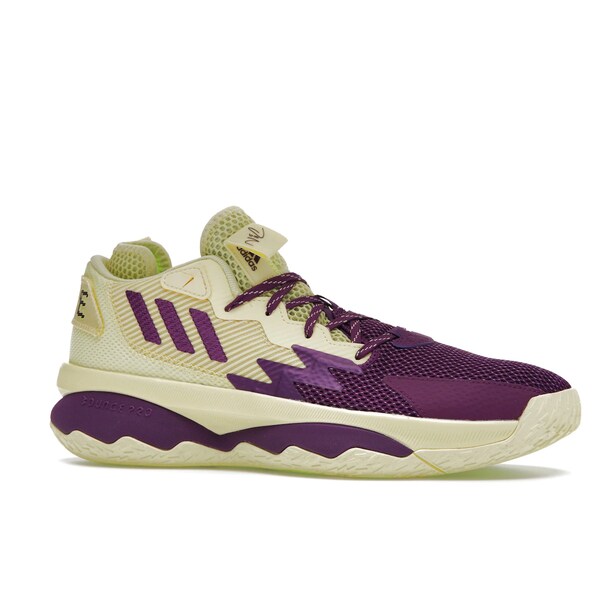 adidas アディダス メンズ スニーカー 【adidas Dame 8 Dame Time】 サイズ US_10.5(28.5cm) Yellow Tint/Glory Purple/Signal Green