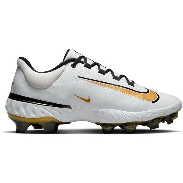 Nike ナイキ メンズ スニーカー 【Nike Alpha Huarache Elite 4 Low MCS White Black Metallic Gold】 サイズ US_10(28.0cm) White/Black/Metallic Gold