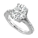 obWF[~VJ fB[X O ANZT[ Certified Lab Grown Diamond Oval Split Shank Engagement Ring (3-1/2 ct. t.w.) in 14k Gold White Gold