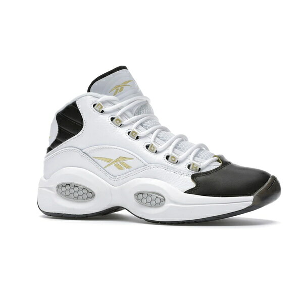 Reebok リーボック メンズ スニーカー 【Reebok Question Mid Black Toe】 サイズ US_9(27.0cm) White/Black-Gold