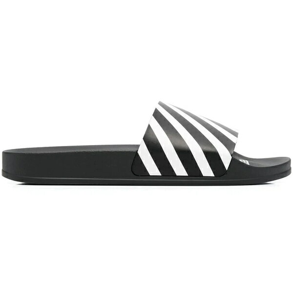 OFF-WHITE オフホワイト メンズ スニーカー 【OFF-WHITE Diag Slider Black White】 サイズ US_7(25.0c..