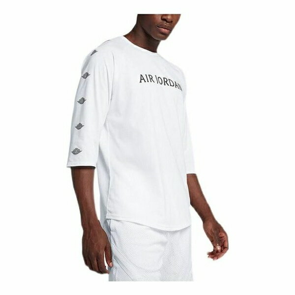 Air Jordan ジョーダン メンズ スニーカー 【Air Jordan Sportswear Wings 3/4 Sleeve T-Shirt 'White' AA1912-100】 サイズ US_M_3XL