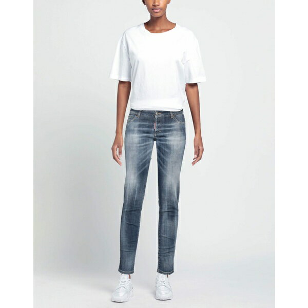 【送料無料】 ディースクエアード レディース デニムパンツ ボトムス Jeans Blue