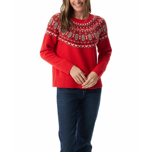 グロリアバンデービルト レディース ニット&セーター アウター Women's Juna Fair Isle Long Sleeves Sweater Strawberry Kiss