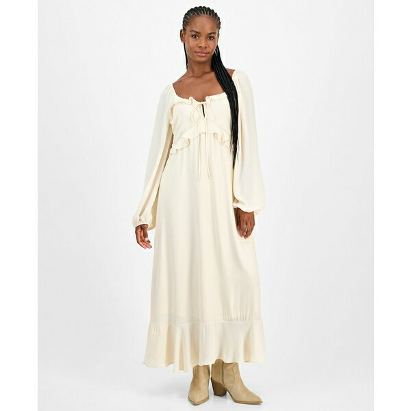 アンド ナウ ディス レディース ワンピース トップス Women's Ruffle Long-Sleeve Maxi Dress, Macy's ..
