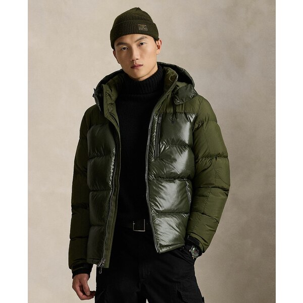 asty㤨֥ե  㥱åȡ֥륾  Men's Assorted Gorham Two-Tone Mock Neck Jacket Dark Loden Matte/glossyפβǤʤ114,800ߤˤʤޤ