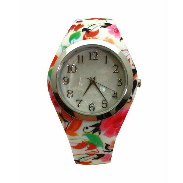 オリビアプラット レディース 腕時計 アクセサリー Colorful Floral Printed Silicone Band Women Watch Colorful(2)