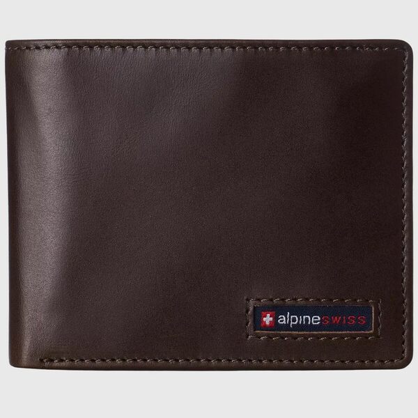 アルパイン スイス メンズ 財布 アクセサリー Mens Commuter RFID Bifold Wallet 2 ID Windows Divided..