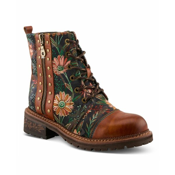 ラリティステ レディース ブーツ シューズ L Artiste Women s CORDEA Embroidered Leather Boot with L..