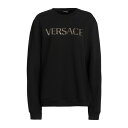 【送料無料】 ヴェルサーチ レディース パーカー・スウェットシャツ アウター Sweatshirts Black