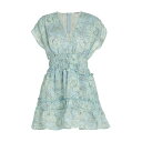 アレクシス レディース ワンピース トップス Ruth Floral Linen-Blend Minidress blue bloom