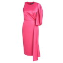 セイア レディース ワンピース トップス Nicole Draped Knee-Length Dress paradise pink