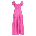 ラブスハックファンシー レディース ワンピース トップス Alohl Smocked Maxi Dress flirty fuchsia