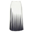 ヴァレンティノ レディース スカート ボトムス Crepe De Chine Midi Skirt white blue