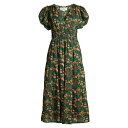 バーズ オブ パラディス レディース ワンピース トップス Kendall Floral Midi-Dress green multi