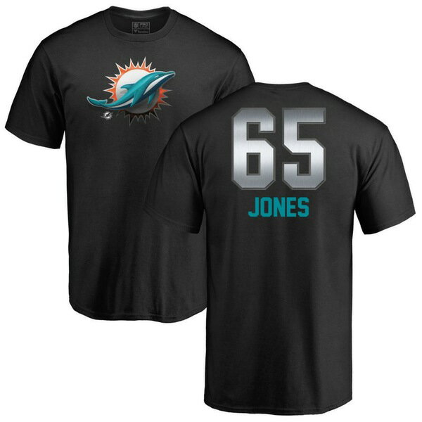 ファナティクス メンズ Tシャツ トップス Miami Dolphins NFL Pro Line by Fanatics Branded Personalized Midnight Mascot TShirt Black