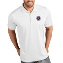 【送料無料】 アンティグア メンズ ポロシャツ トップス New England Revolution Antigua Logo Tribute Polo White