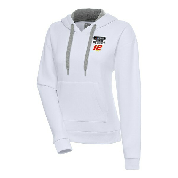 アンティグア レディース パーカー・スウェットシャツ アウター Ryan Blaney Antigua Women's 2023 NASCAR Cup Series Champion Victory Pullover Hoodie White