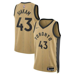 【送料無料】 ナイキ メンズ ユニフォーム トップス Pascal Siakam Toronto Raptors Nike Unisex 2023/24 Swingman Jersey Gold City Edition