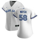 【送料無料】 ナイキ レディース ユニフォーム トップス Toronto Blue Jays Nike Women's Home Replica Custom Jersey White