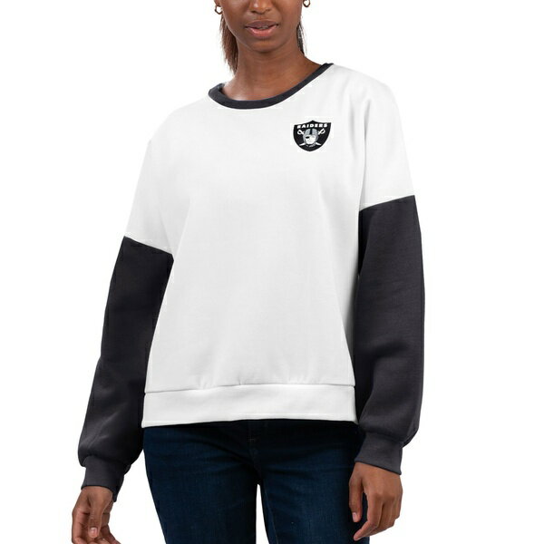 Х󥯥 ǥ ѡåȥ  Las Vegas Raiders GIII 4Her by Carl Banks Women's AGame Pullover Sweatshirt White