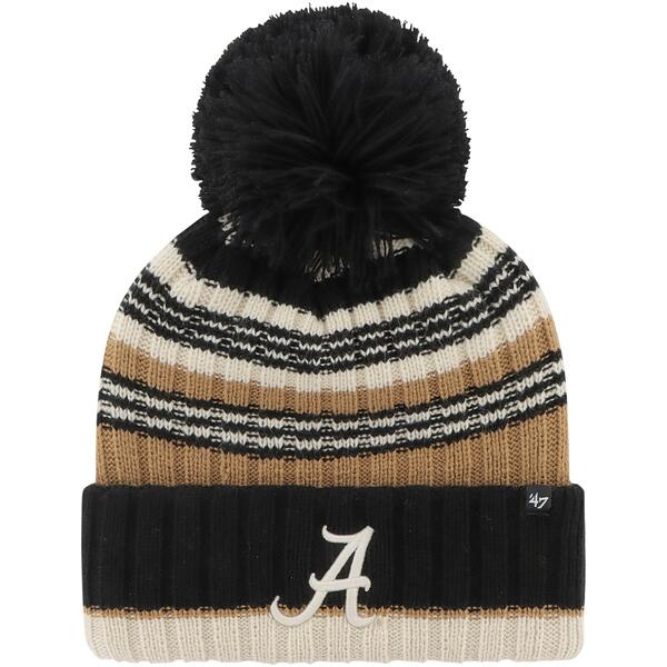 楽天astyフォーティーセブン レディース 帽子 アクセサリー Alabama Crimson Tide '47 Women's Barista Cuffed Knit Hat with Pom Khaki