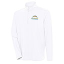 【送料無料】 アンティグア メンズ パーカー・スウェットシャツ アウター Los Angeles Chargers Antigua Hunk QuarterZip Pullover Top White