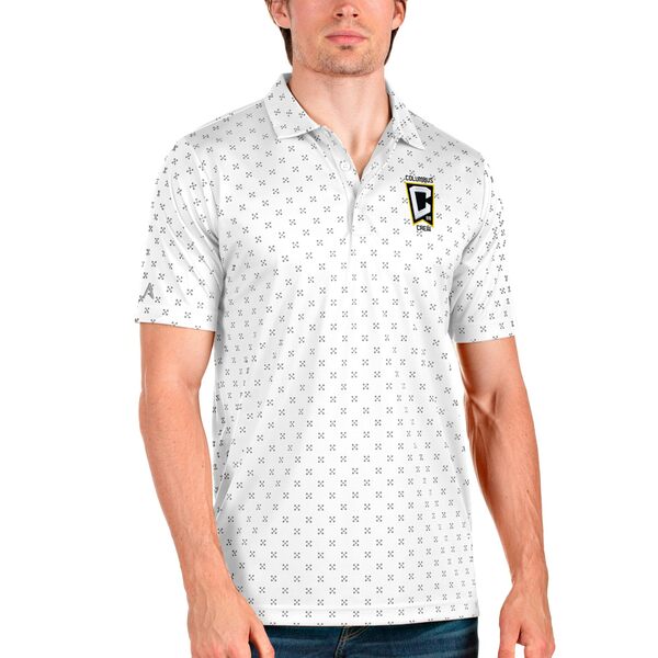 アンティグア メンズ ポロシャツ トップス Columbus Crew Antigua Spark Polo White