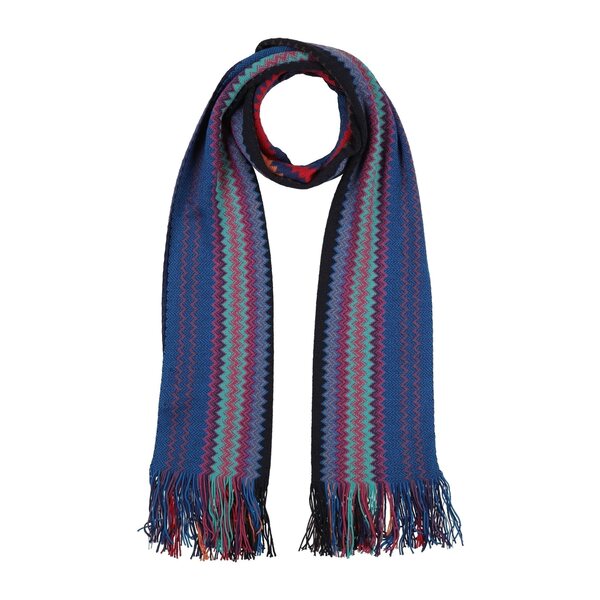 【送料無料】 ミッソーニ メンズ マフラー・ストール・スカーフ アクセサリー Scarves Blue