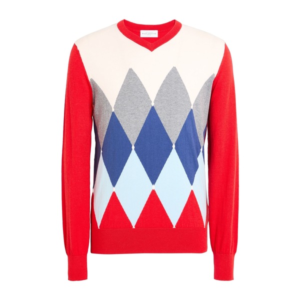 【送料無料】 バランタイン メンズ ニット&セーター アウター Sweaters Red