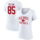 ファナティクス レディース Tシャツ トップス Ole Miss Rebels Football Fanatics Branded Women's PickAPlayer NIL Gameday Tradition VNeck TShirt White