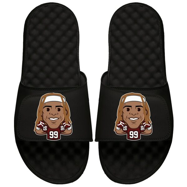 アイスライド メンズ サンダル シューズ Chase Young NFLPA ISlide Emoji Slide Sandals Black