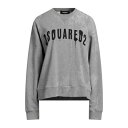 【送料無料】 ディースクエアード レディース パーカー・スウェットシャツ アウター Sweatshirts Grey