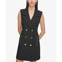 カールラガーフェルド レディース ワンピース トップス Women's Sleeveless Blazer Dress Black