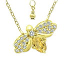 Wj xj[j fB[X lbNXE`[J[Ey_ggbv ANZT[ Cubic Zirconia Bee Pendant Necklace in 18k Gold-Plated Sterling Silver, 16