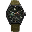 V`Y Y rv ANZT[ Boba Fett Cordura Fabric Strap Watch 43mm Green