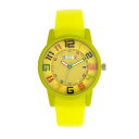 N Y rv ANZT[ Unisex Festival Lime Silicone Strap Watch 41mm Yellow