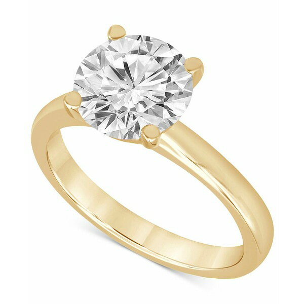 バッジェリーミシュカ レディース リング アクセサリー Certified Lab Grown Diamond Solitaire Engagement Ring (4 ct. t.w.) in 14k Gold Yellow Gold