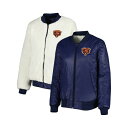 J[oNX fB[X WPbgu] AE^[ Women's Oatmeal, Navy Chicago Bears Switchback Reversible Full-Zip Jacket Oatmeal, Navy