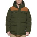 [oCX Y WPbgu] AE^[ Levi?s® Men's Quilted Four Pocket Parka Hoody Jacket Olive Worker Brown