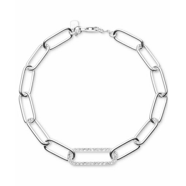 ラルフローレン レディース ブレスレット・バングル・アンクレット アクセサリー Crystal Pavé Open Link Chain Bracelet in Sterling Silver Sterling Silver