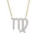 bvh fB[X lbNXE`[J[Ey_ggbv ANZT[ Diamond Zodiac Pendant Necklace (1/10 ct. t.w.) in 14K Yellow Gold or 14K White Gold Virgo Yellow Gold