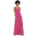 アフターシックス レディース ワンピース トップス Women's Scoop Neck Convertible Tie-Strap Maxi Dress with Front Slit Tea rose